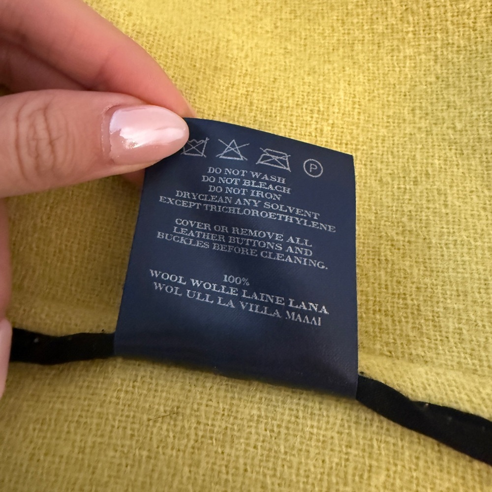 Burberry London Wool Yellow Duffel Coat - Picture 15 of 15